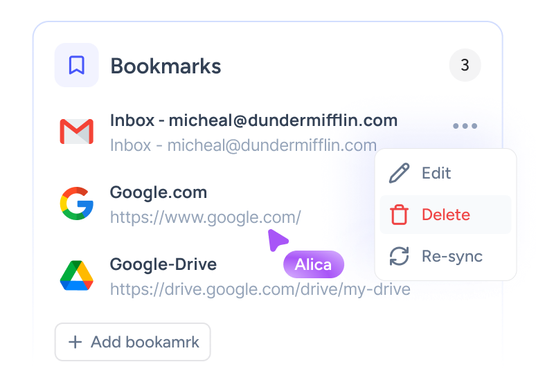 Bookmarks